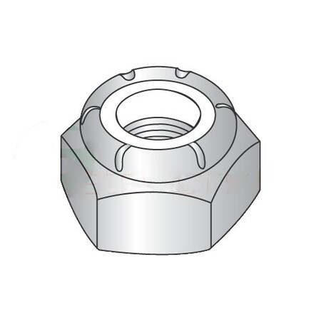 Nylon Insert Lock Nut, 7/8-9, Steel, Zinc Plated, 125 PK